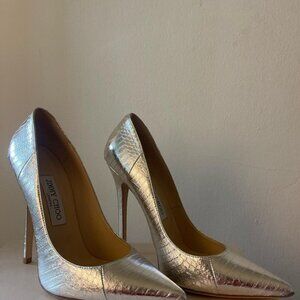 Jimmy Choo Women's Gold and Silver Pumps